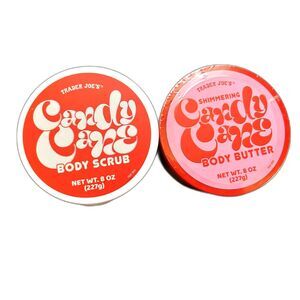 Trader Joe's Candy Cane Body Butter and Body Scrub